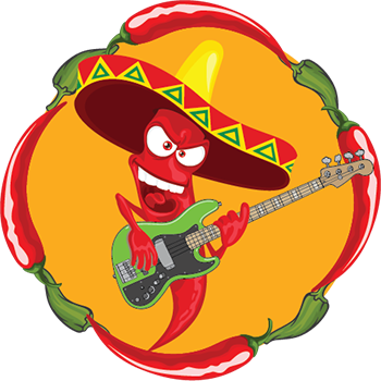 Logo for Darcell's Bass Thumpin' Hot Sauces